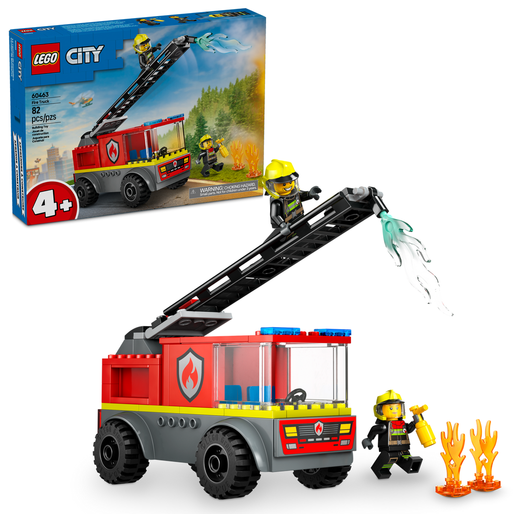 60463 Fire Ladder Truck (Case of 4)