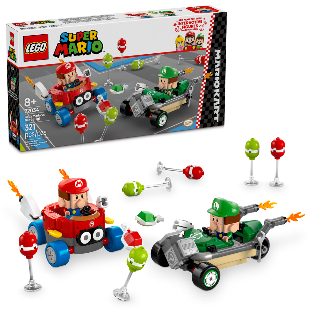 72034 Mario Kart™ – Baby Mario vs. Baby Luigi (Case of 3)