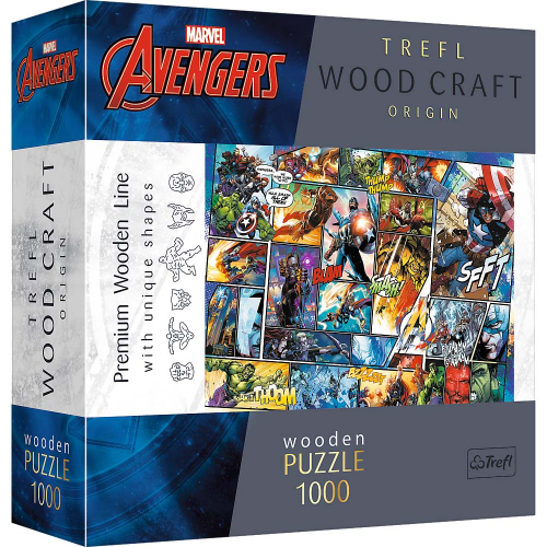 PUZZLE - MARVEL - COMIC UNIVERSE WOODCRAFT PUZZLE - 1000pcs (Case of 6)