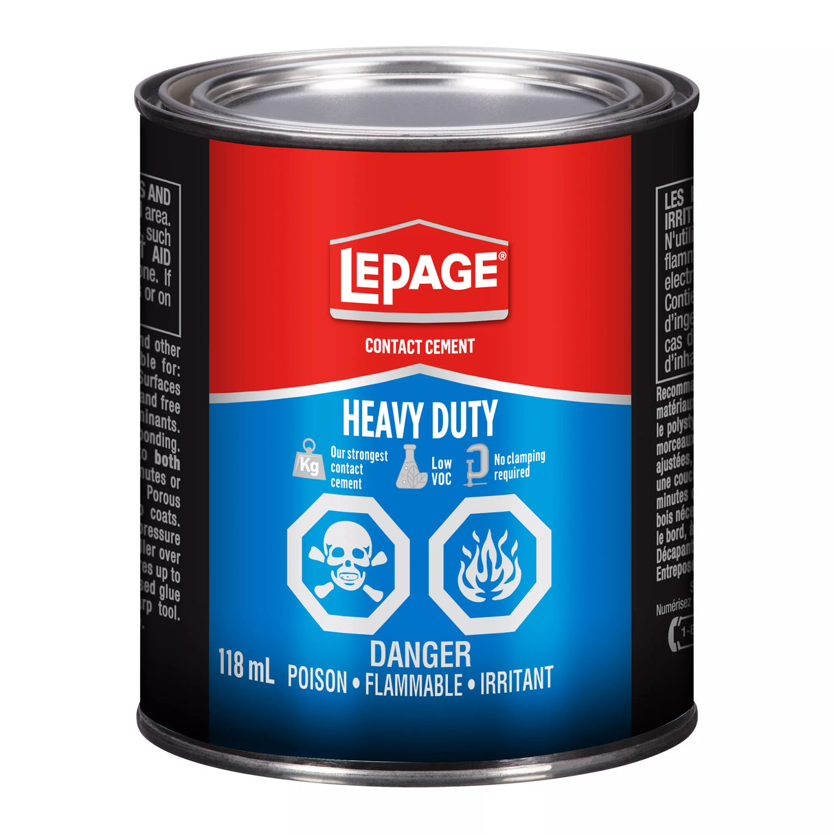 LePage Contact Cement, Light Amber Heavy Duty, 118 ml Can, Pack of 1 LePage