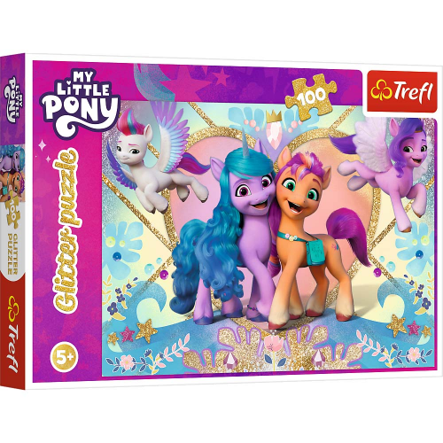 PUZZLE - MY LITTLE PONY SHINY - PONIES GLITTER PONIES - 100pcs (Case of 12)