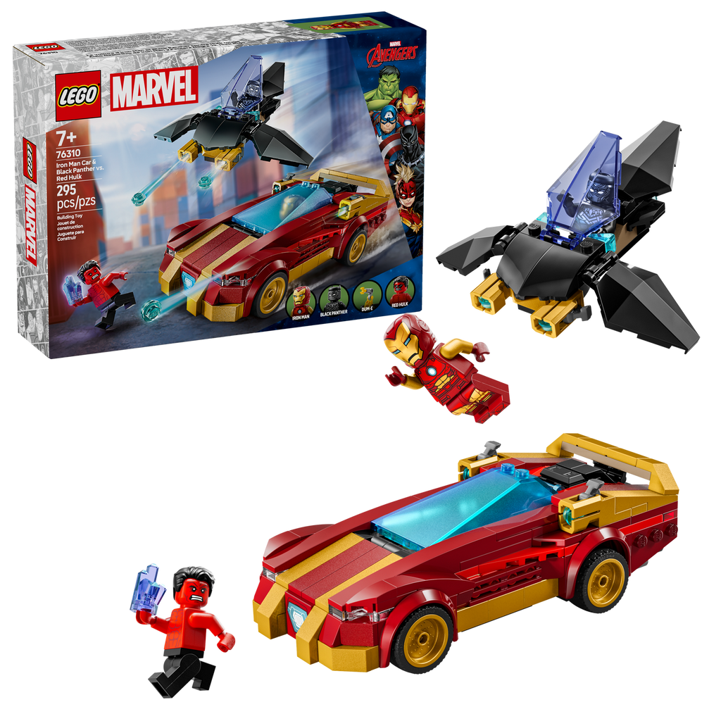 76310 Iron Man Car & Black Panther vs. Red Hulk (Case of 3)