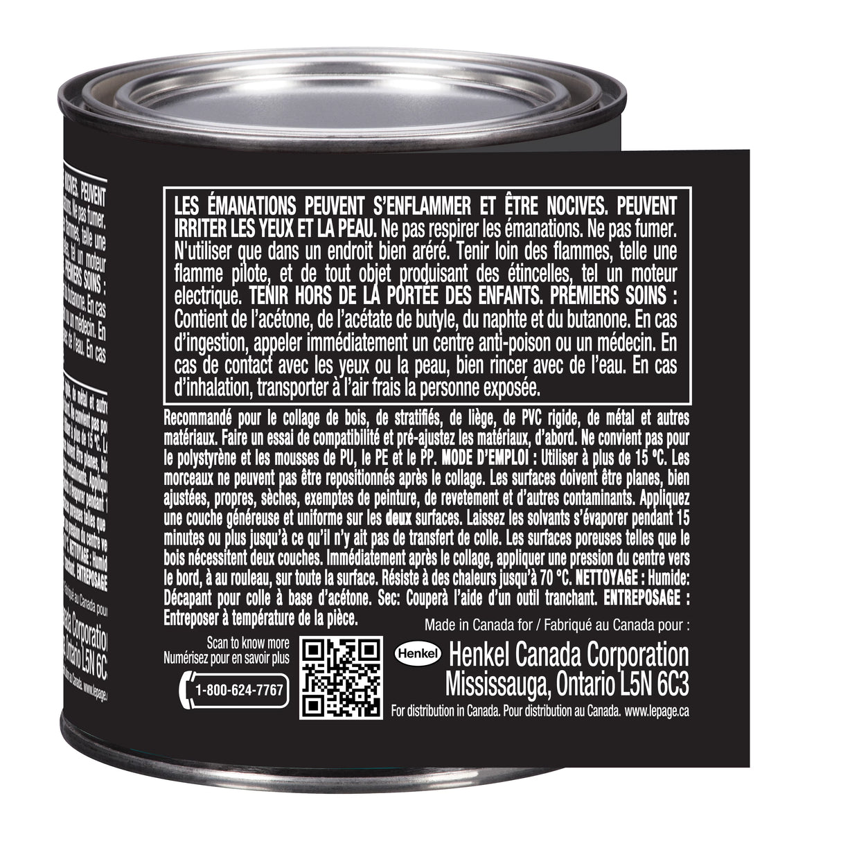 LePage Contact Cement, Light Amber Heavy Duty, 118 ml Can, Pack of 1 LePage