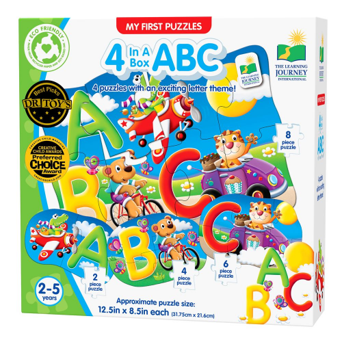 MY FIRST PUZZLE SETS - 4-IN-A-BOX PUZZLES - ABC (Case of 10)