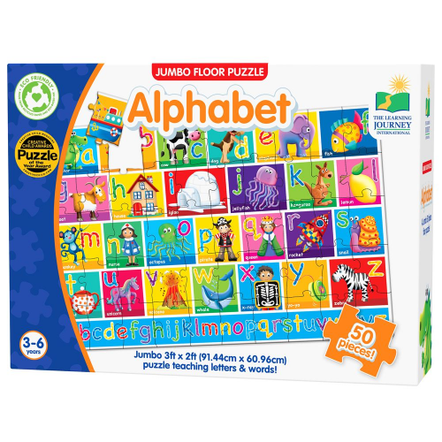 JUMBO FLOOR PUZZLES - ALPHABET (Case of 6)