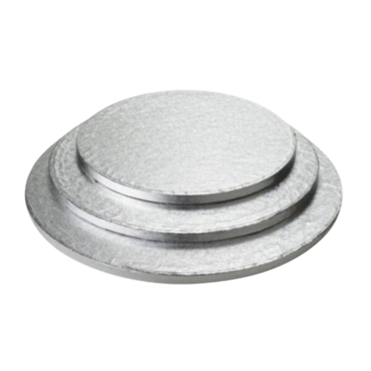 12" x 1/2" Round Foil Wrapped Corrugated Cake Board - 12/case