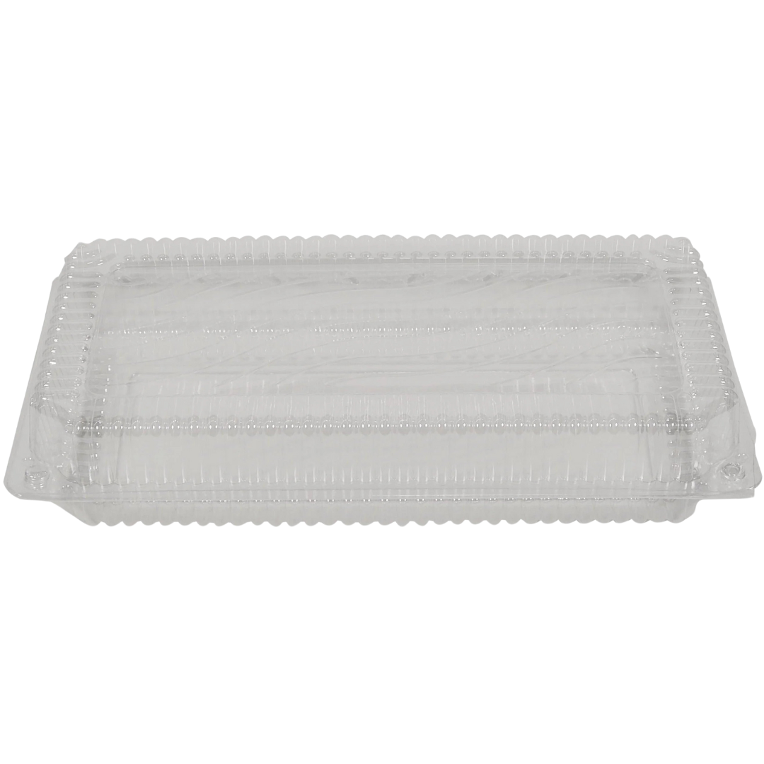 13.1" x 6.7" x 2.5" Plastic Clamshell Container - 200pcs