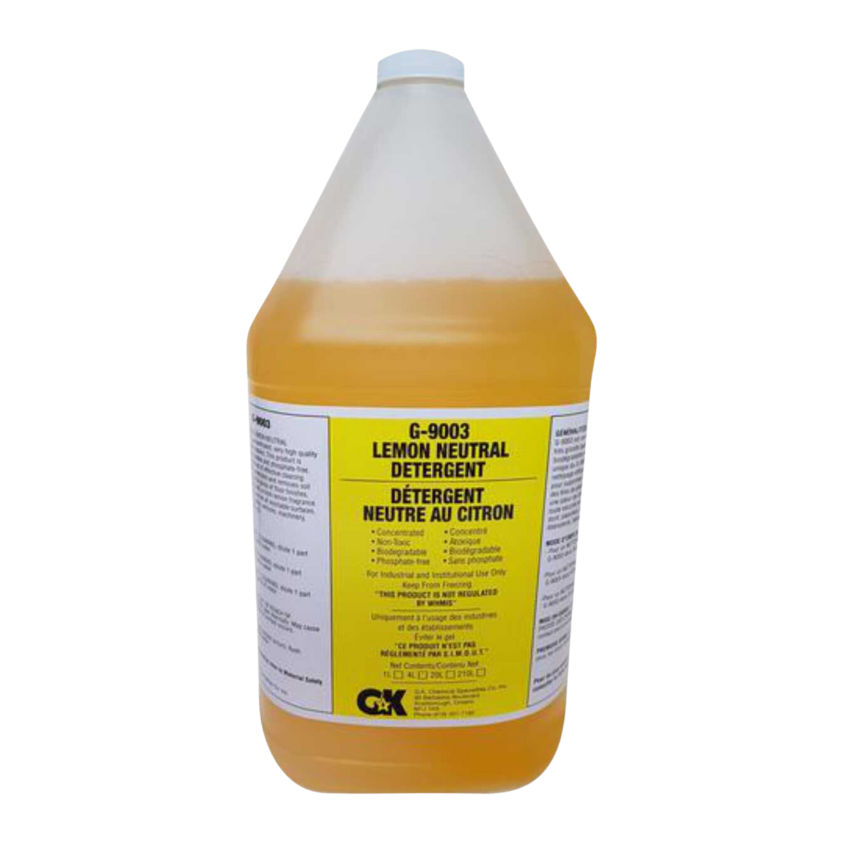 Lemon Neutral Detergent and Degreaser - 4 x 4L