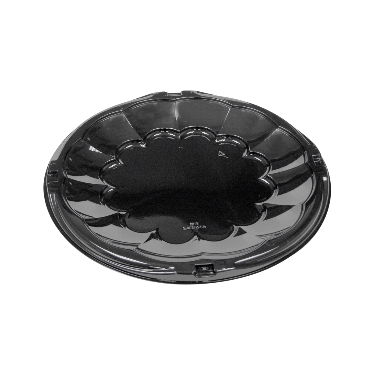 12" Clear Plastic Catering Tray - 100 pcs