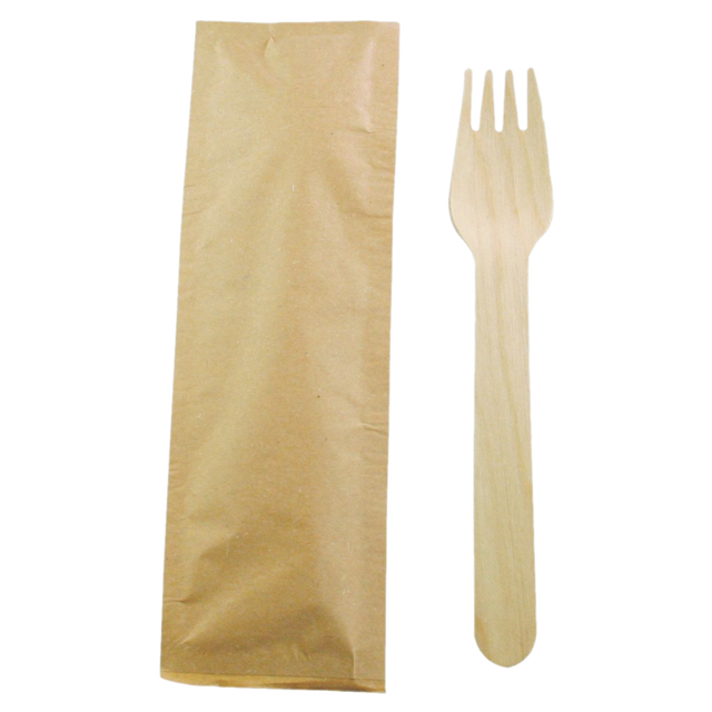4-Inch Individually Wrapped Birch Wood Disposable Forks (1000-Count Case) Price Group
