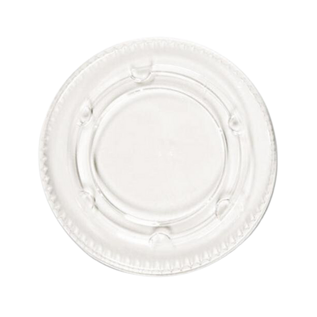 Clear Plastic Lids for 2 oz Portion / Souffle Cups (2500-Count) Mark's Choice