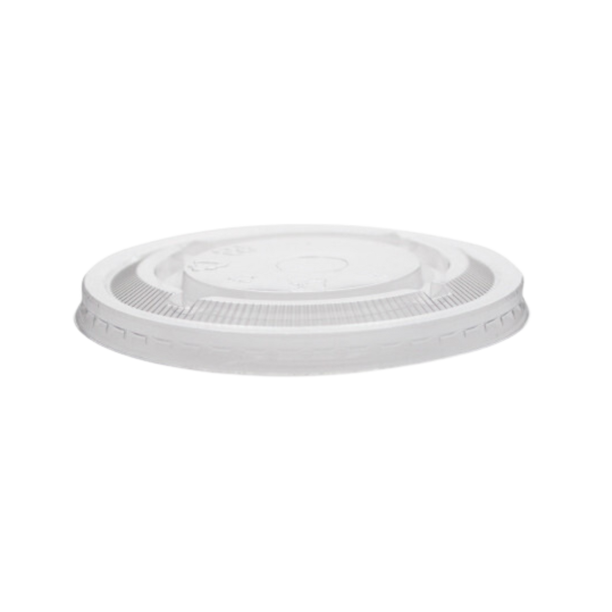 98mm Flat PET Lids with Straw Slotted For CU5(16-20)-MC - CU512L-MC / PE-FL98
