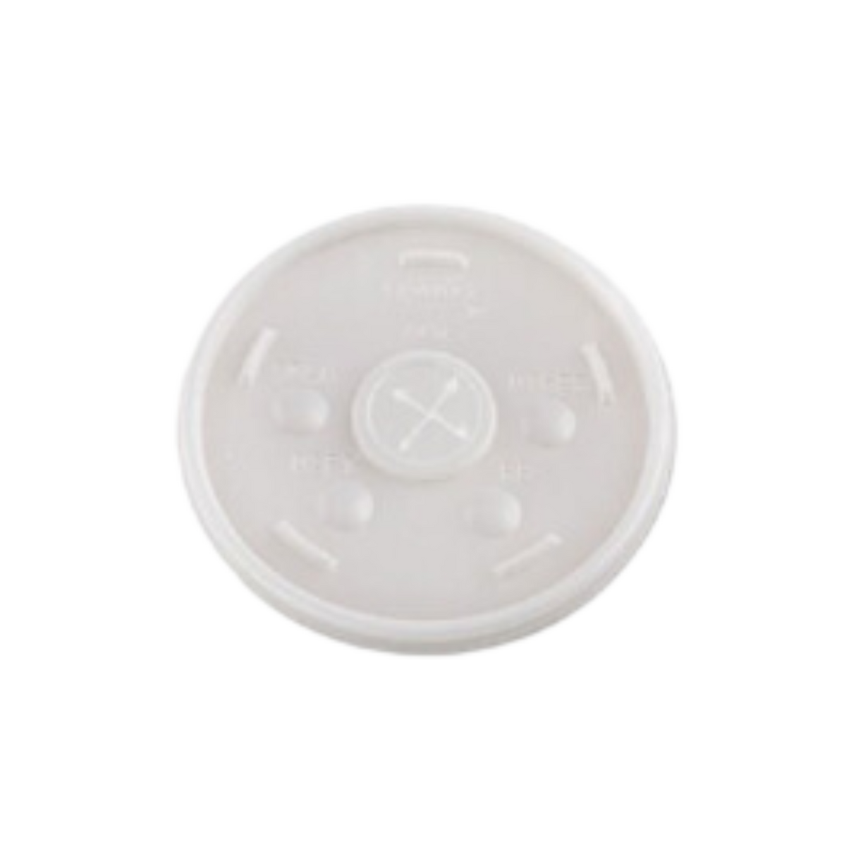 Plastic White Flat lids for CU7(10-20)- 1000 pcs