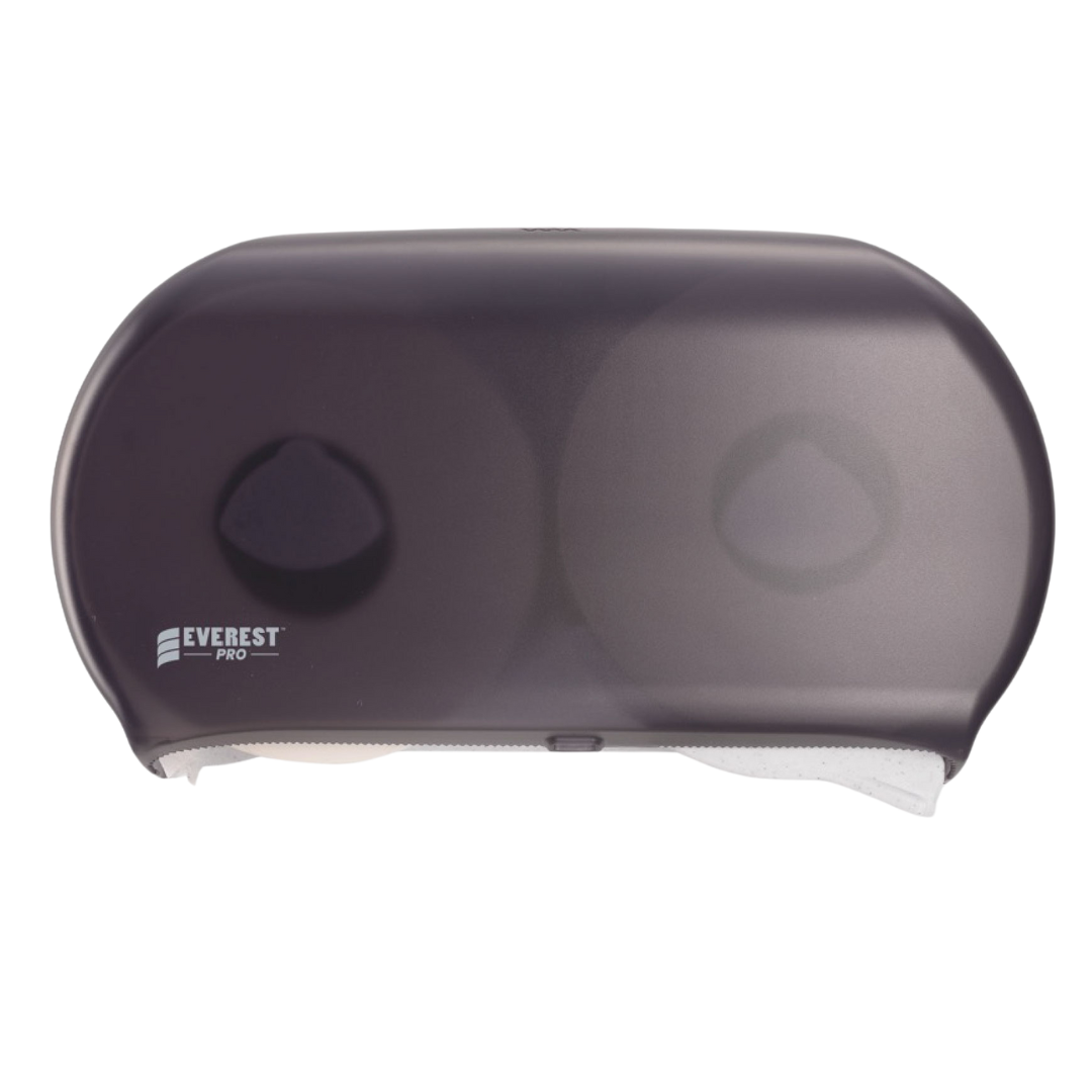 Double Roll Plastic Black Dispenser For JRT