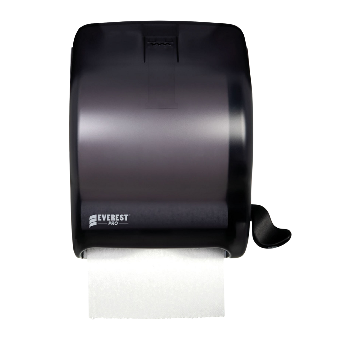Black Dispenser with Lever for Hand Towel For 205' - 425'