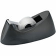 Grand & Toy Weighted Desktop Tape Dispenser, Black, for 1" Core Rolls Grand & Toy