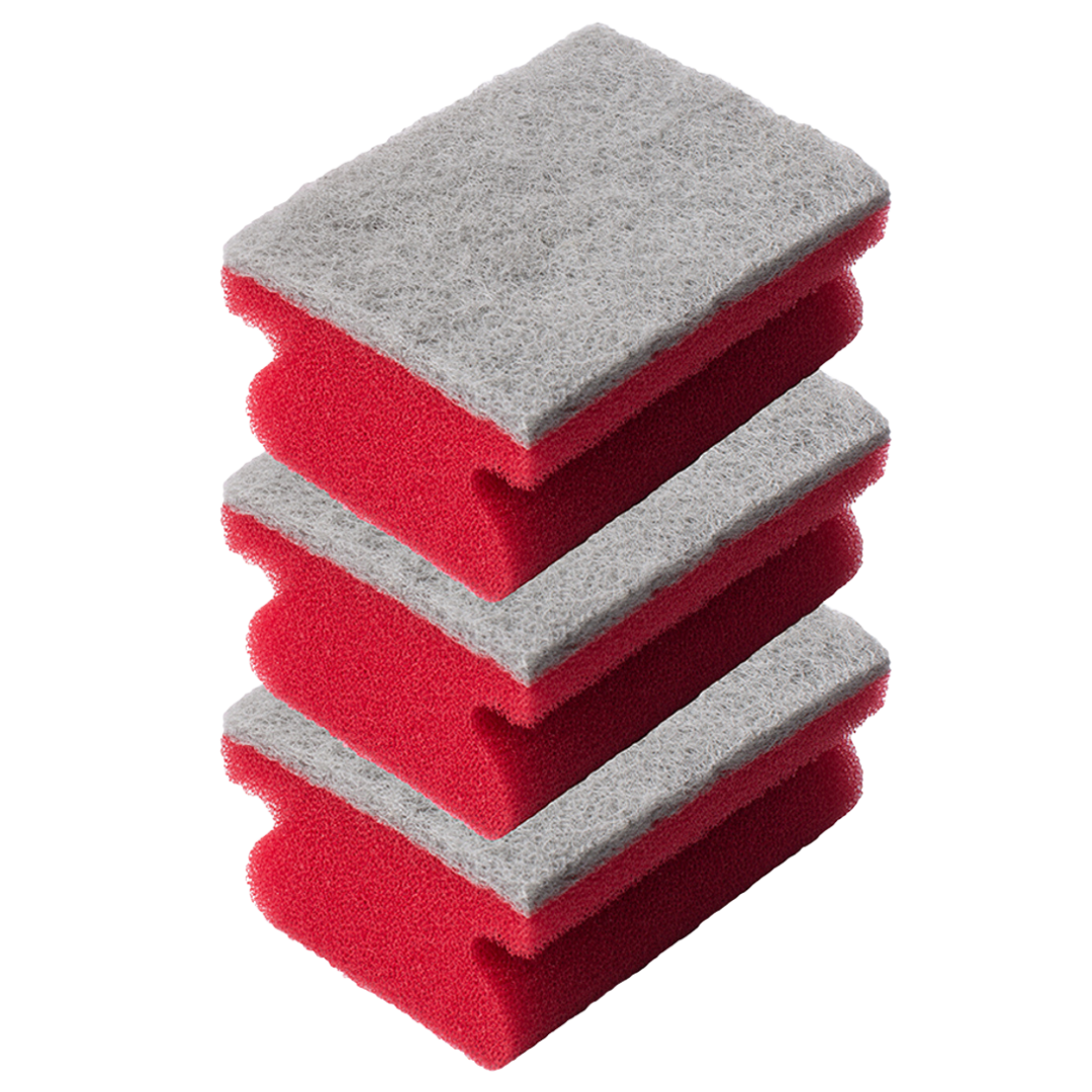 9.5x7x4.5cm Sponge Scouring Pad - 3pcs/pk