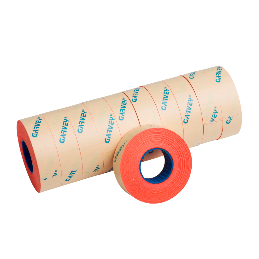 Red Blank Price Label - 9 Rolls, 20sleeve/cs