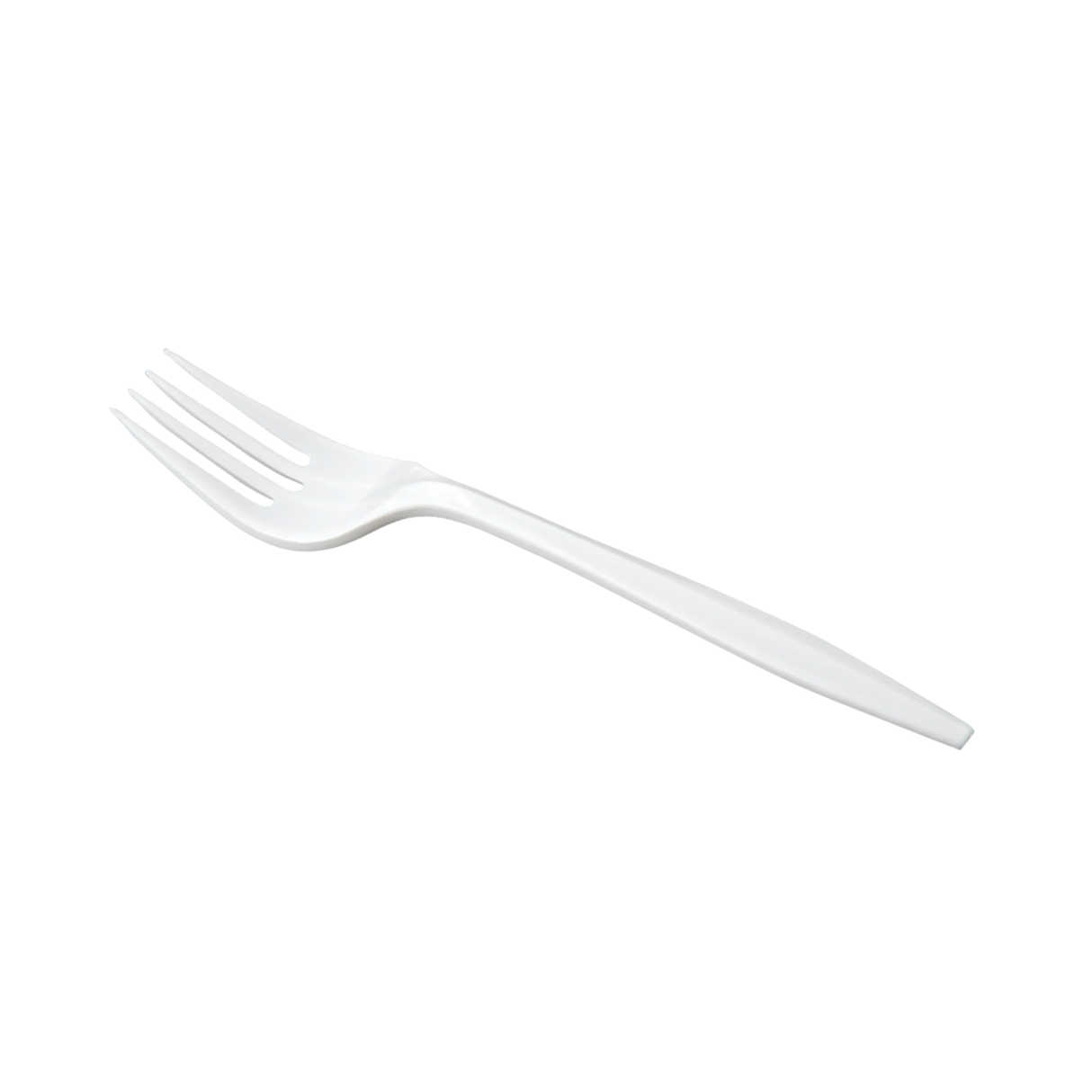 Medium Wrapped White Plastic Forks - 1000pcs
