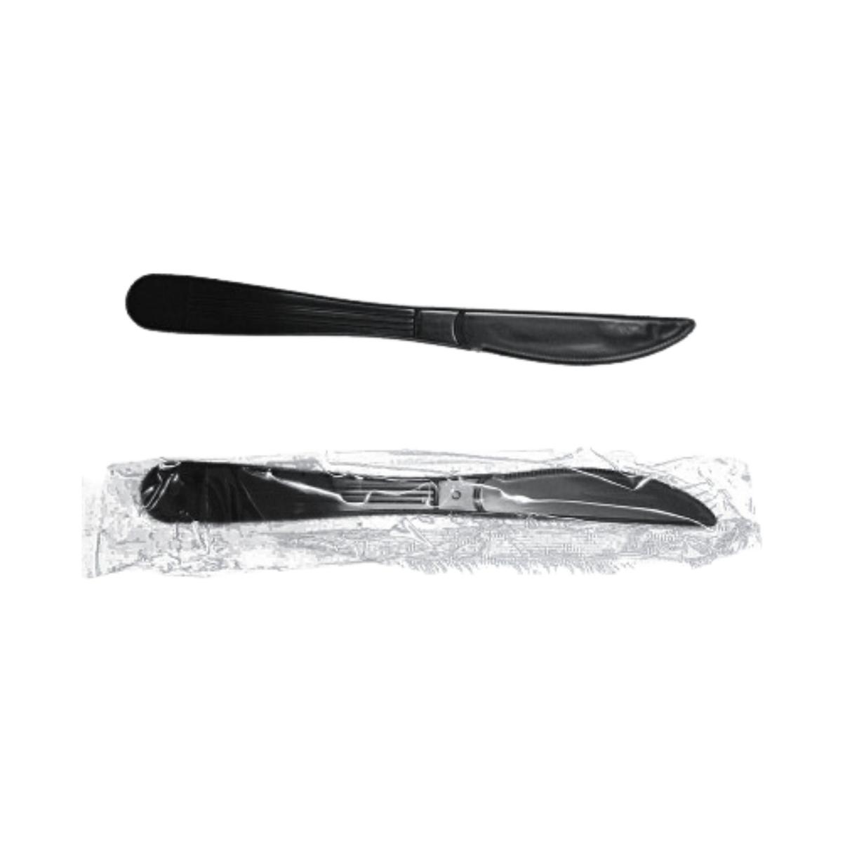 Individually Wrapped White Plastic Knives - 1000pcs