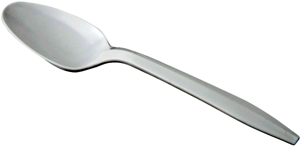 Medium White Plastic Teaspoons - 1000 pcs, 18/L