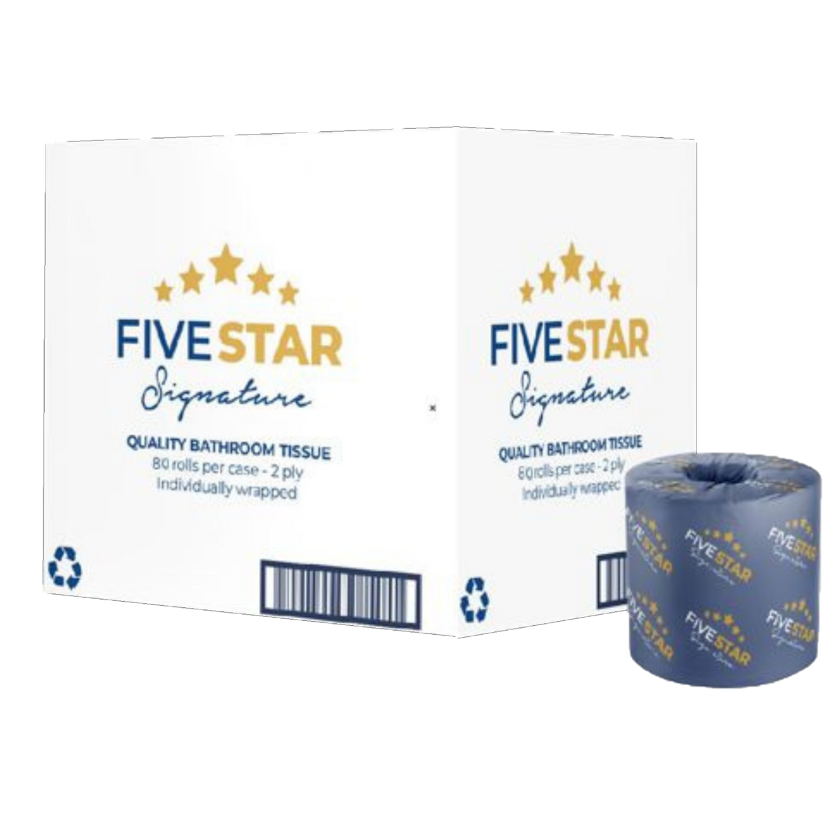 Standard Toilet Paper, 380 Sheets, 2 Ply (FSC 42080) - 80 Rolls