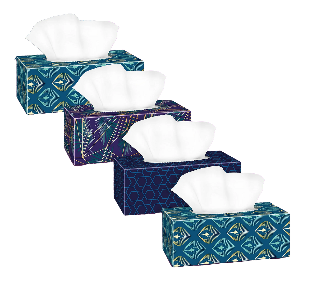 Facial Tissue - 4 box, 480 sheets, 3 Ply