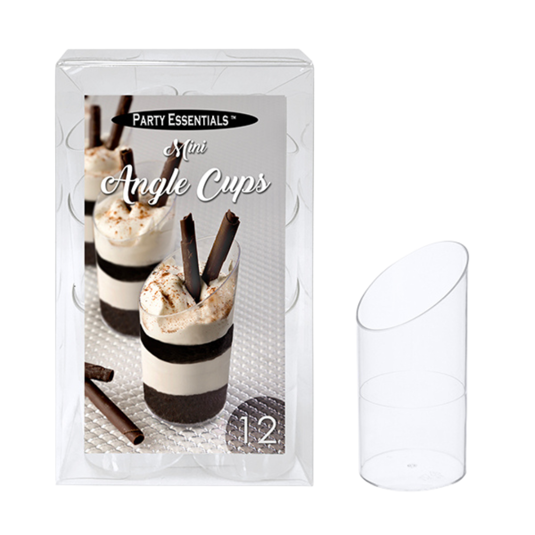 3oz Mini Angle Cups - 12pcs/pk