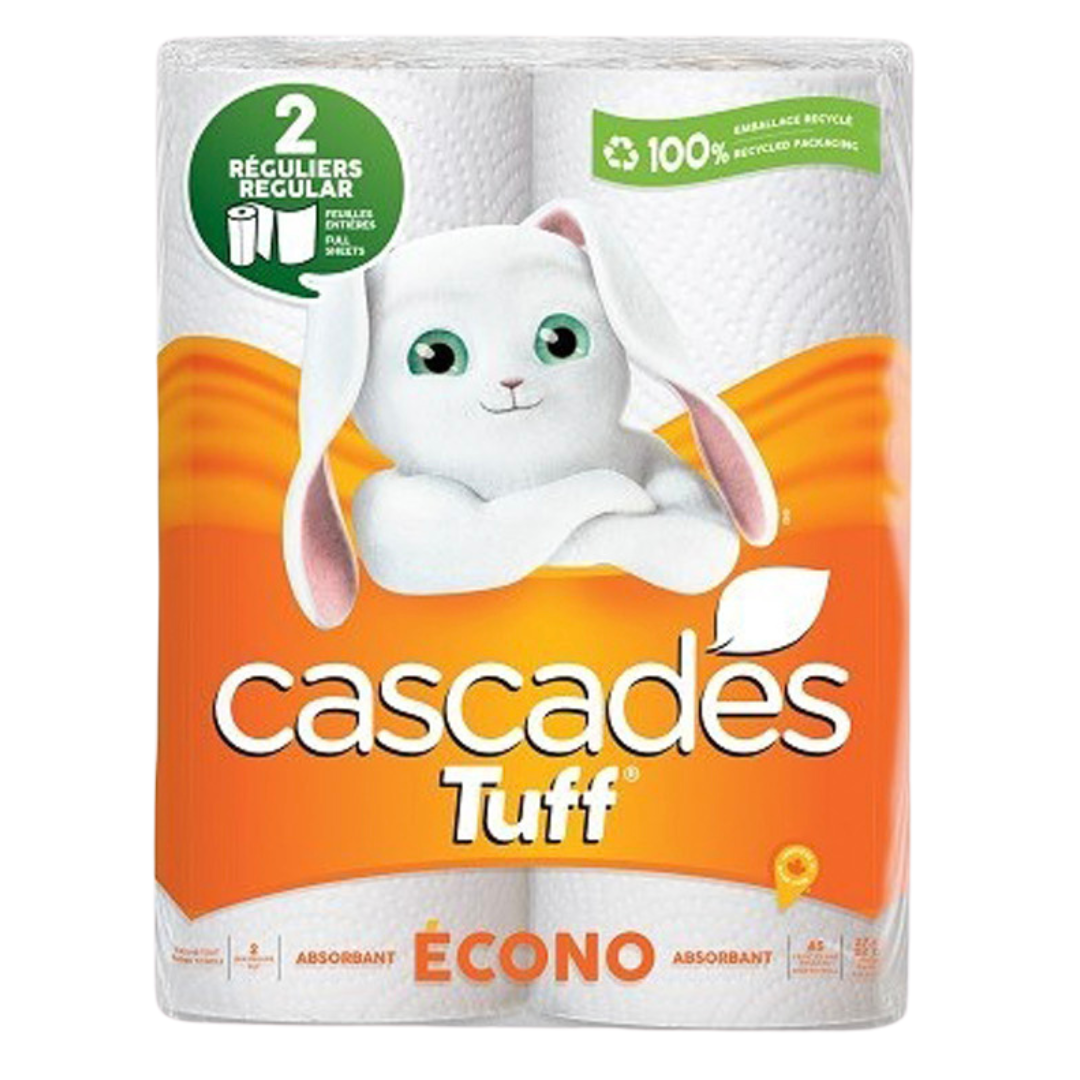 CascadesTuff Economy 2ply PaperTowel - 2 Rolls x 24 Packs