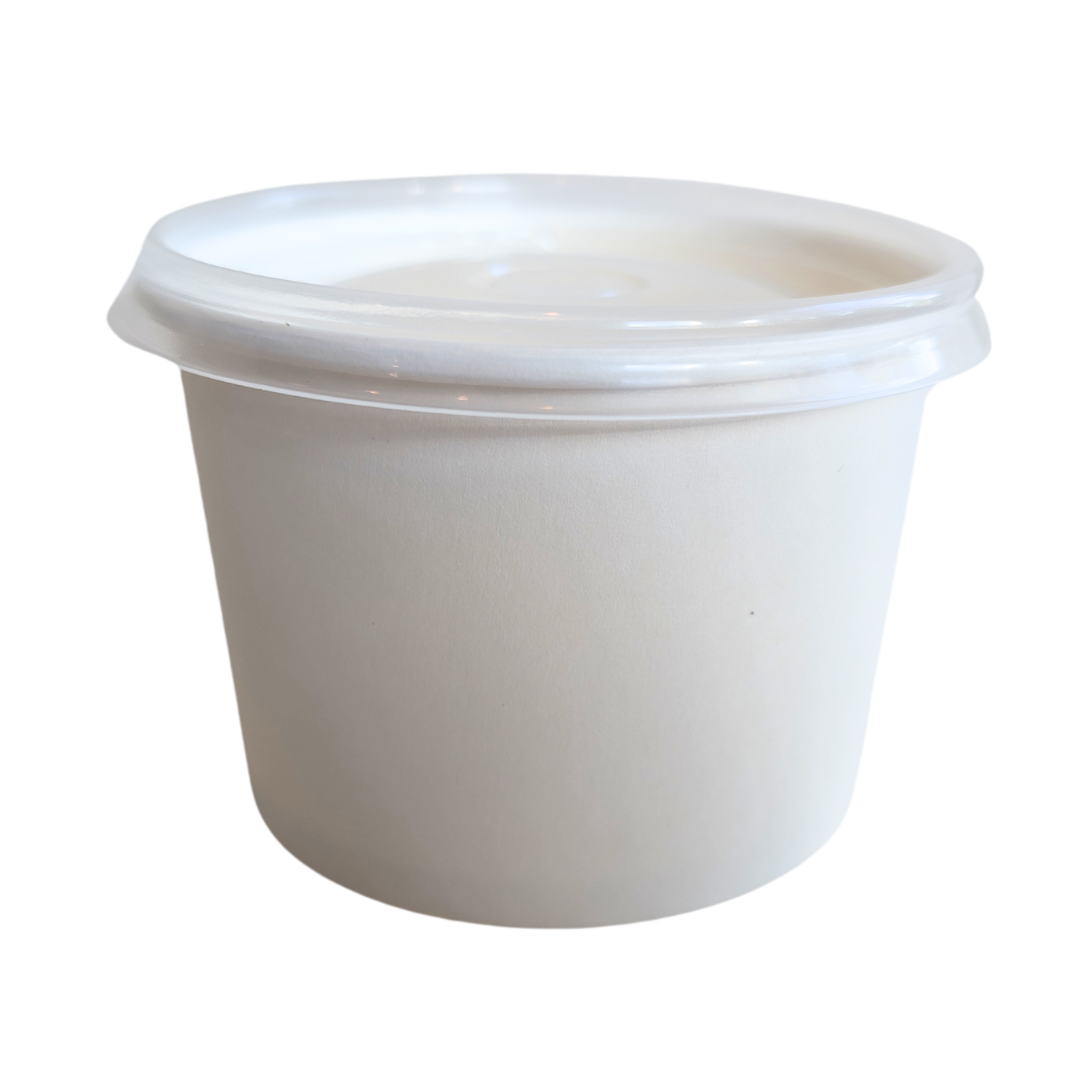 8oz White Paper Soup Cups - 1000 pcs