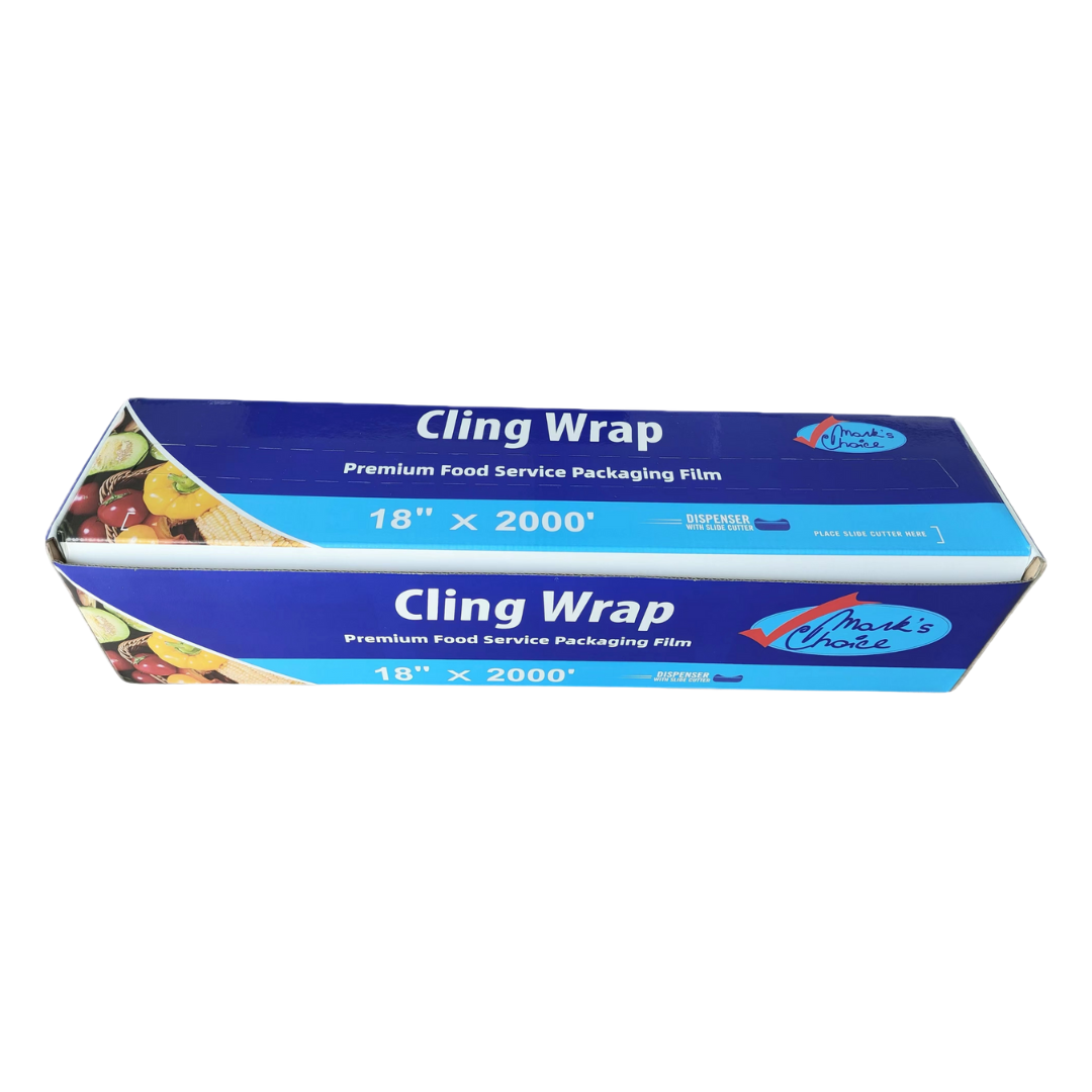 18" x 2000' Food Wrap Film Refill Rolls - 2 Rolls/Case