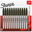 Sharpie Fine Point Permanent Markers, Black (12-Count Box) Sharpie