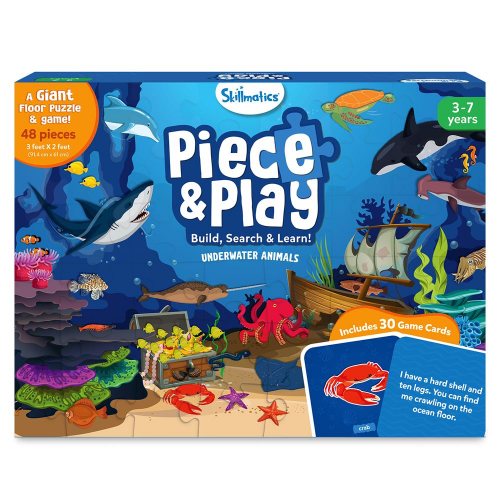 PIECE & PLAY - UNDERWATER ANIMALS - ENGLISH (Case of 6)