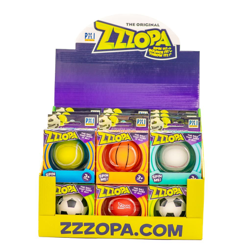 ZZZOPA MINI BALL - SPORT - 2 x CDU ASST (Case of 36)
