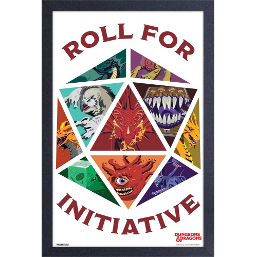 DUNGEONS and DRAGONS - ROLL FOR INITIATIVE - 11" x 17" GEL PRINT (Case of 6)