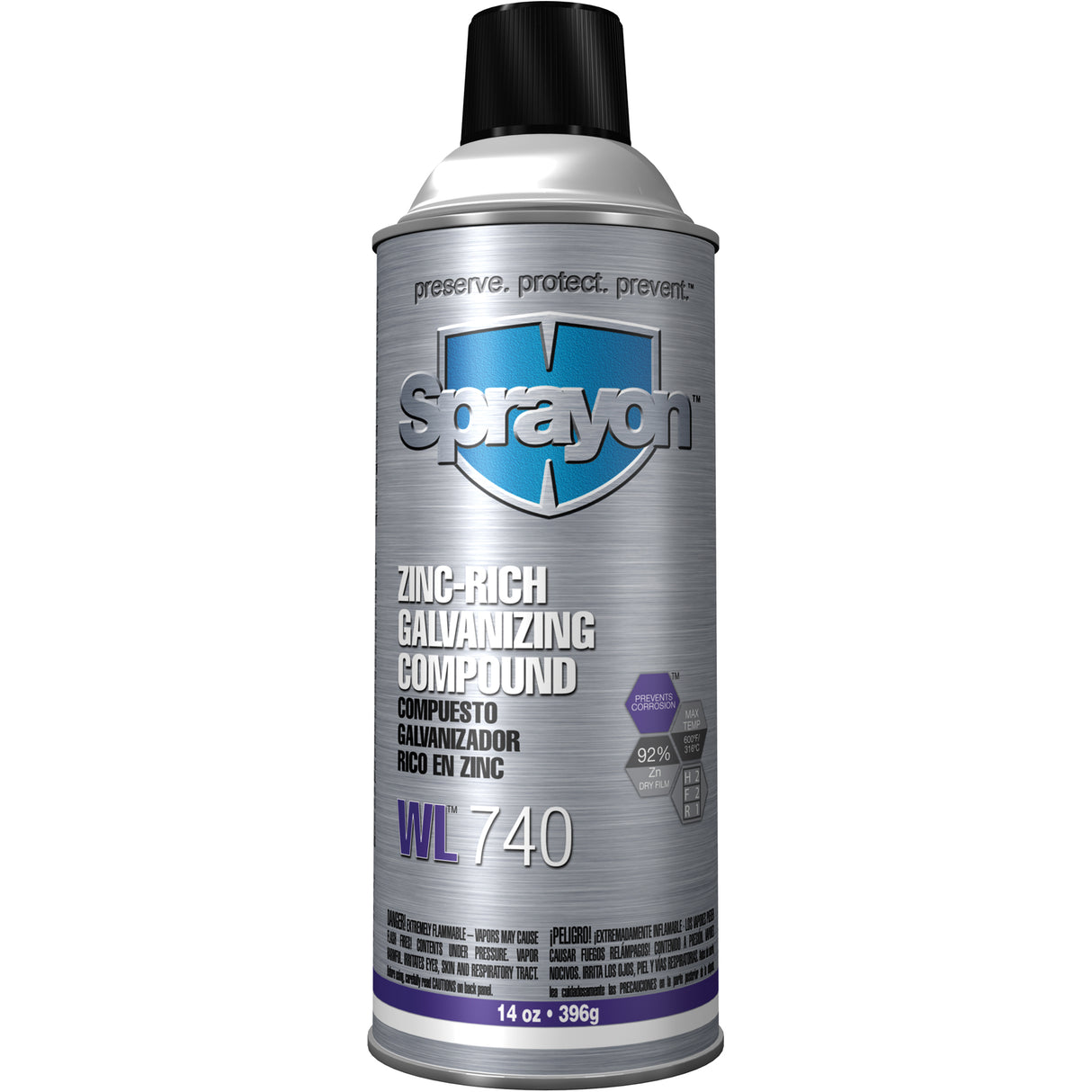 WL740 Zinc-Rich Galvanizing Compound, Aerosol Can