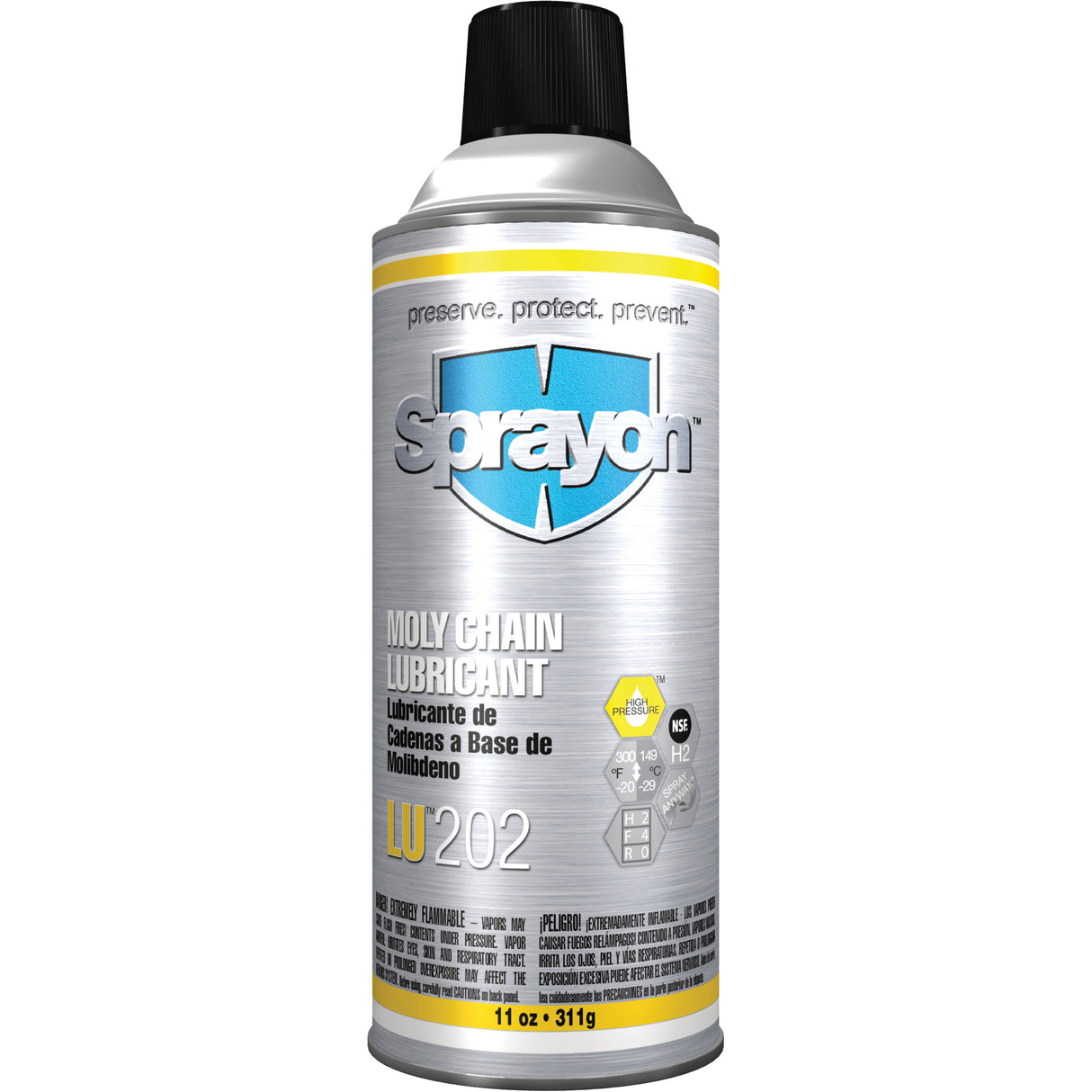 LU202 Moly Chain Lubricant, Aerosol Can