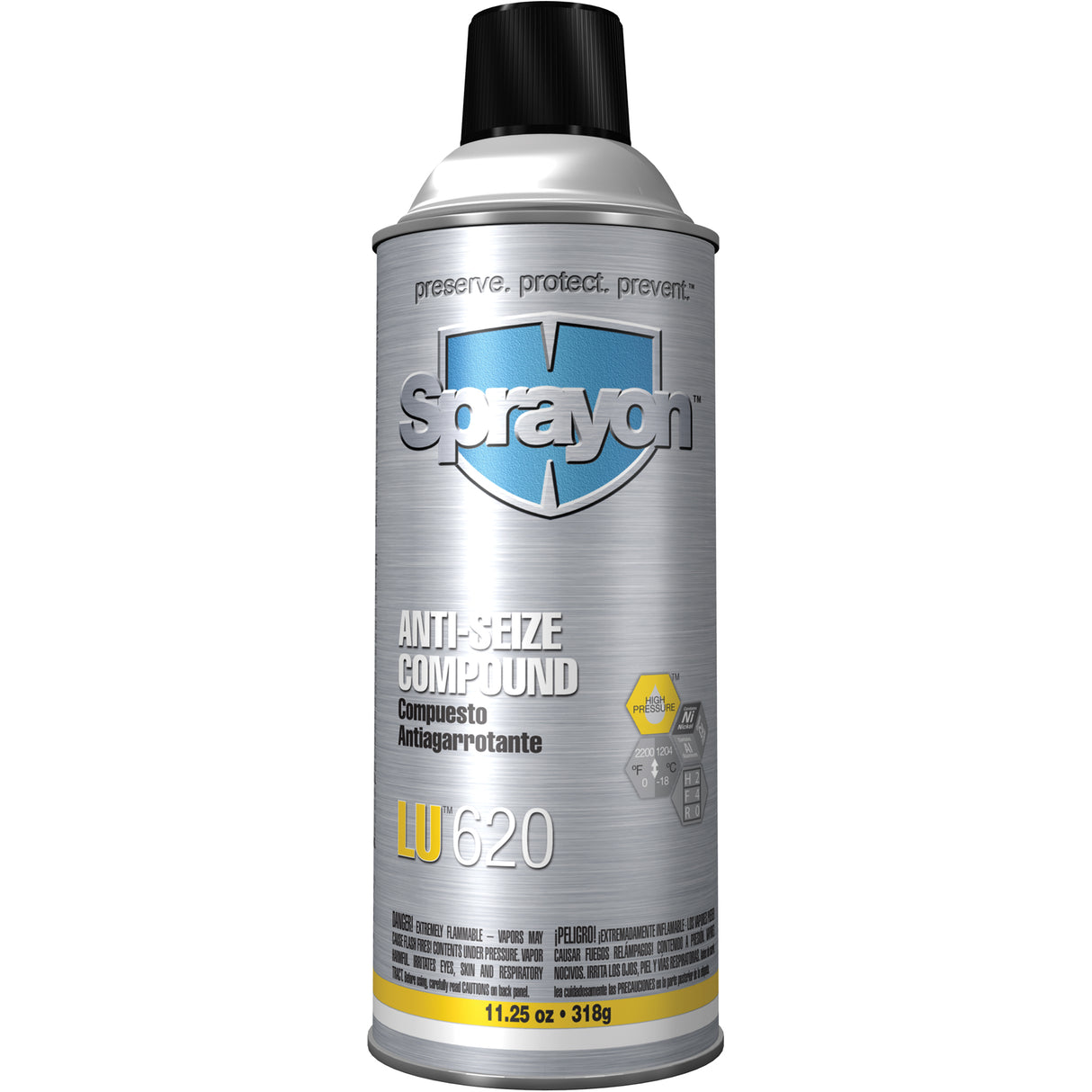 LU620 Anti-Seize Compound, 454 g, Aerosol Can, 2200°F (1204°C) Max. Temp
