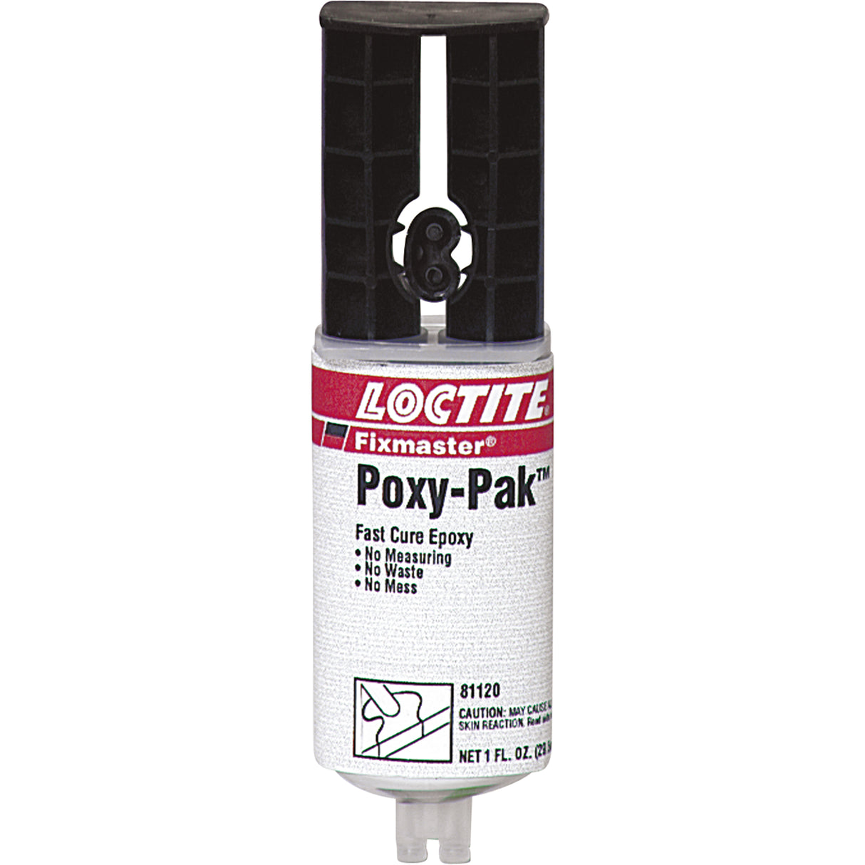 Fixmaster® Fast Cure POXY PAK™ Adhesive, 92 g, Syringe, Two-Part, Translucent