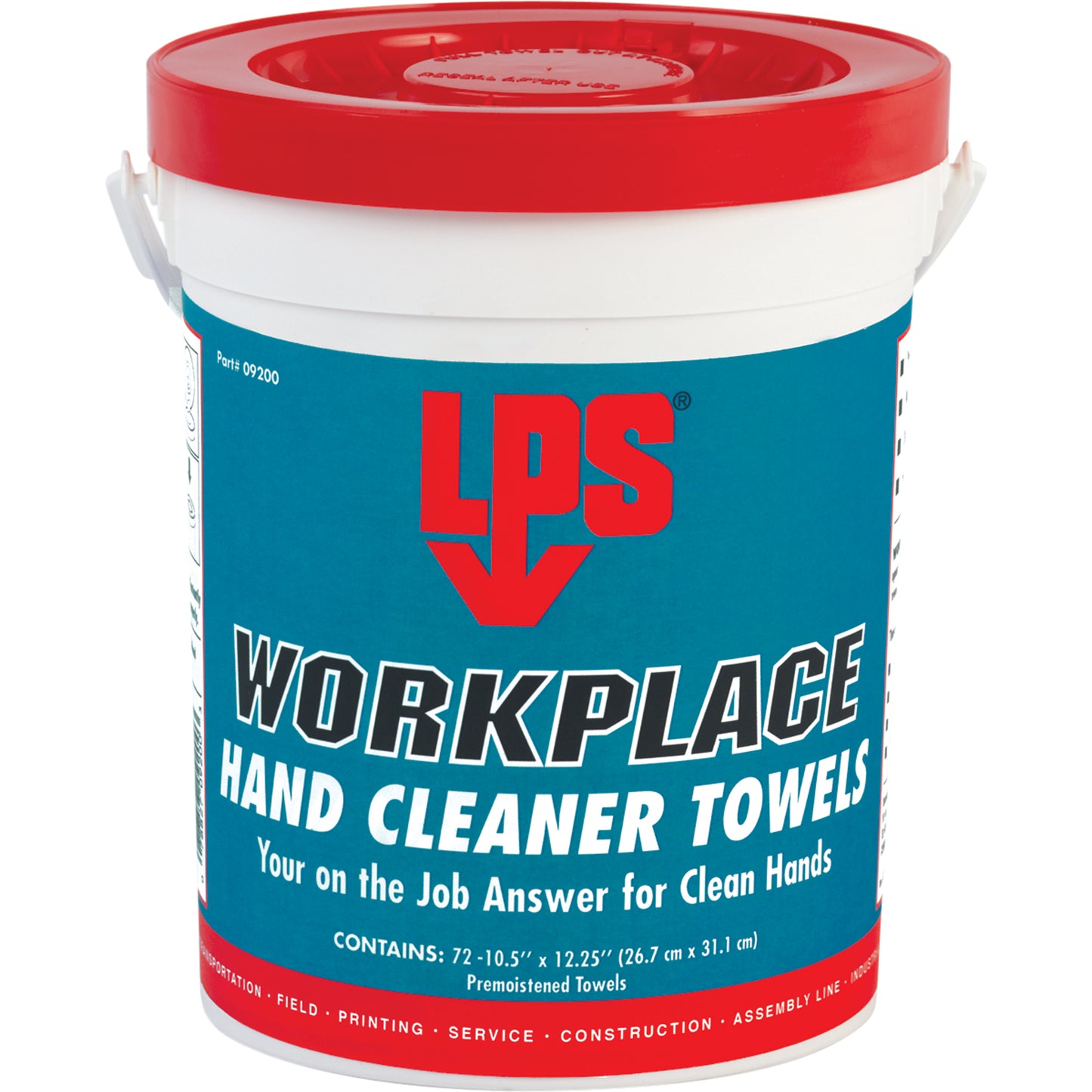 Workplace Hand Cleaner Towels, 72 Wipes, 10-1/2" x 12-1/4"