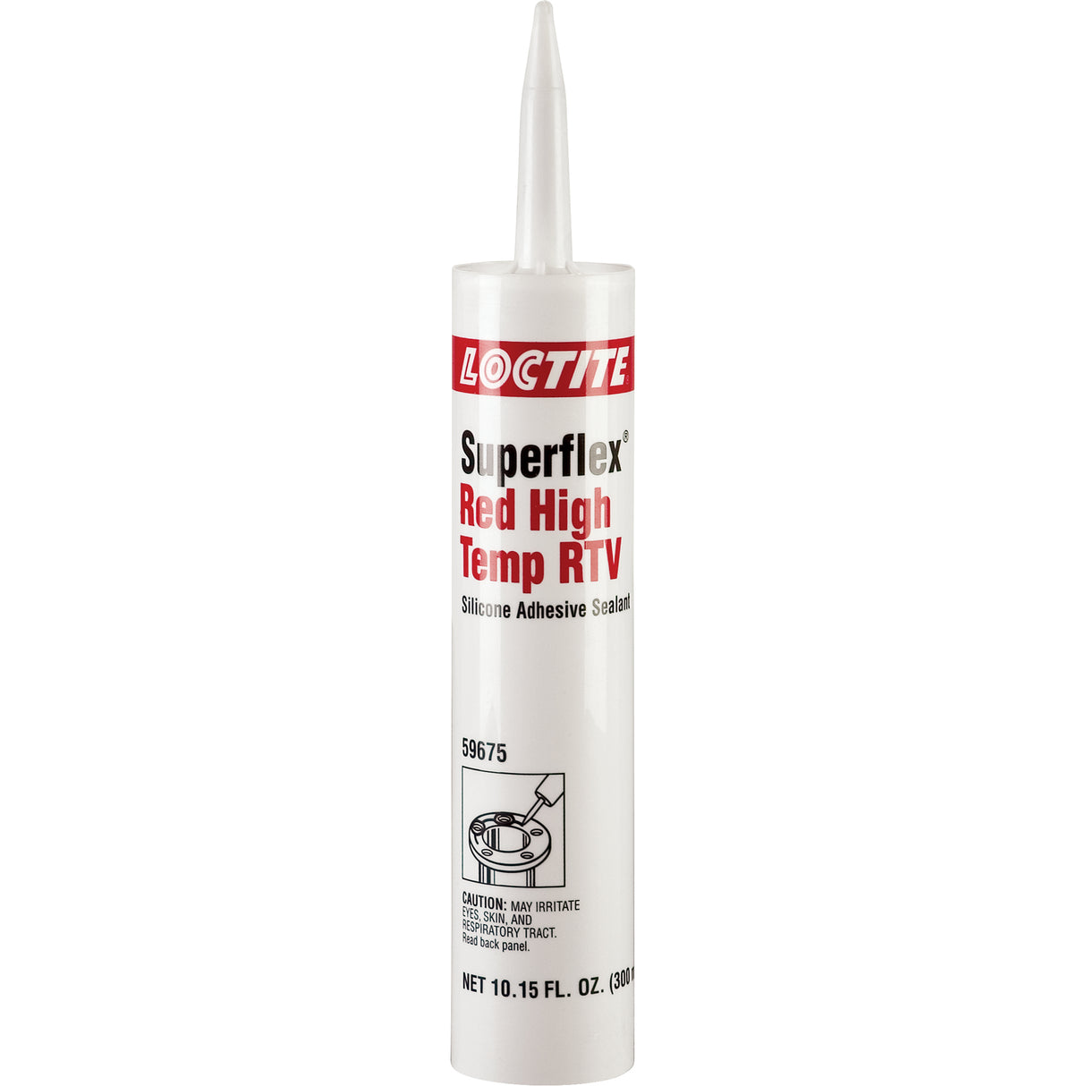 Superflex™ High Temp RTV Silicone Adhesive Sealant, Cartridge, Red