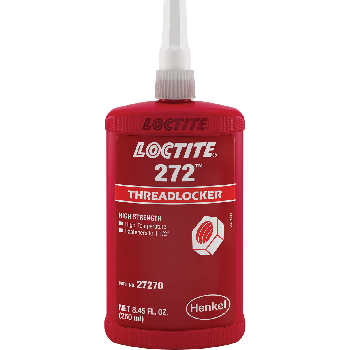 Threadlocker 272 High Temperature, Red, High, 250 ml, Bottle