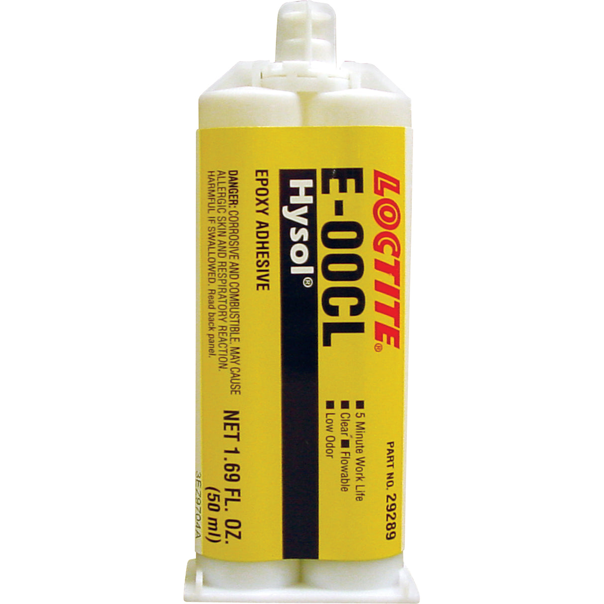 Hysol™ E-00CL Epoxy, Two-Part, Dual Cartridge, 97 g., Clear