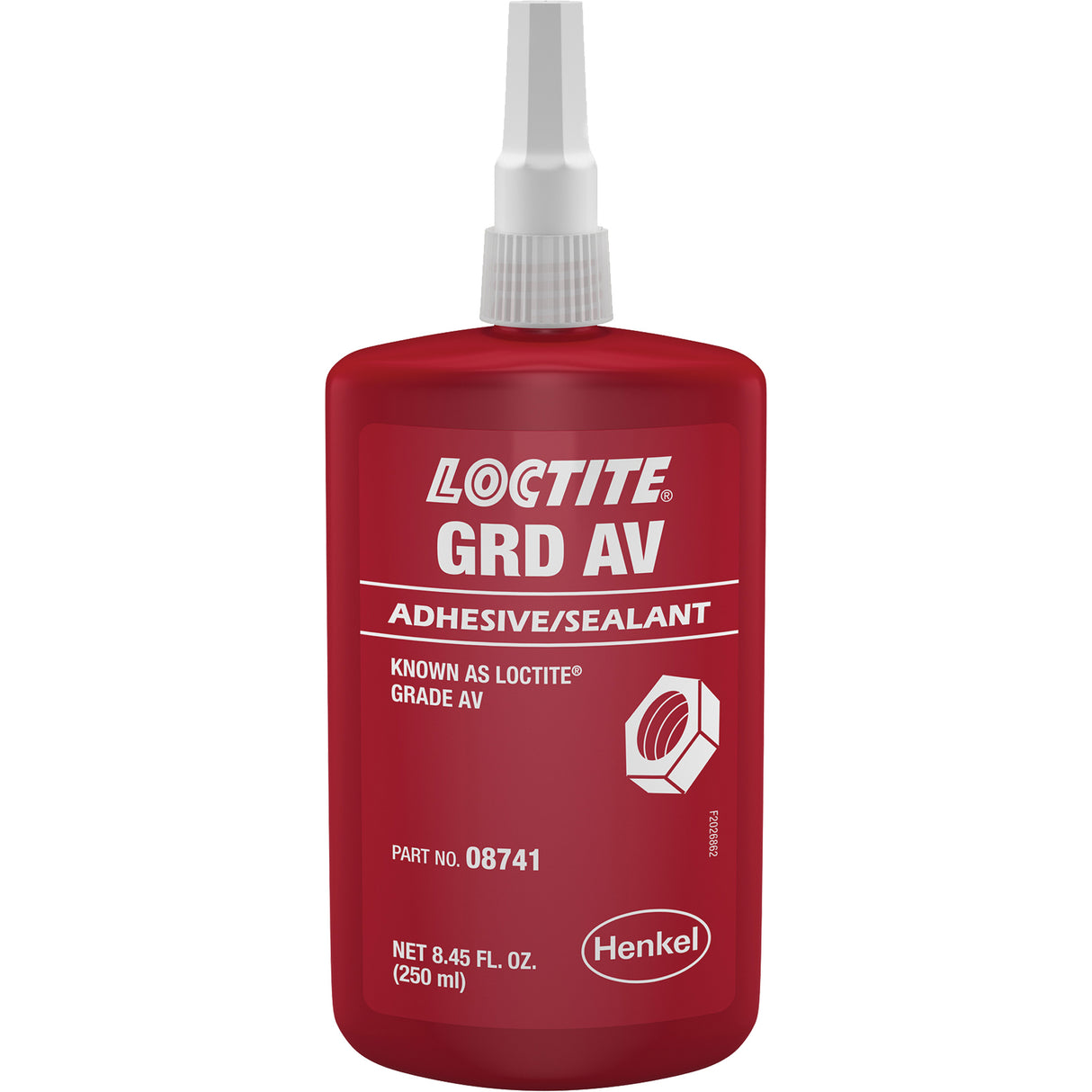 Letter Grade AV Threadlocker, Red, High, 250 ml, Bottle
