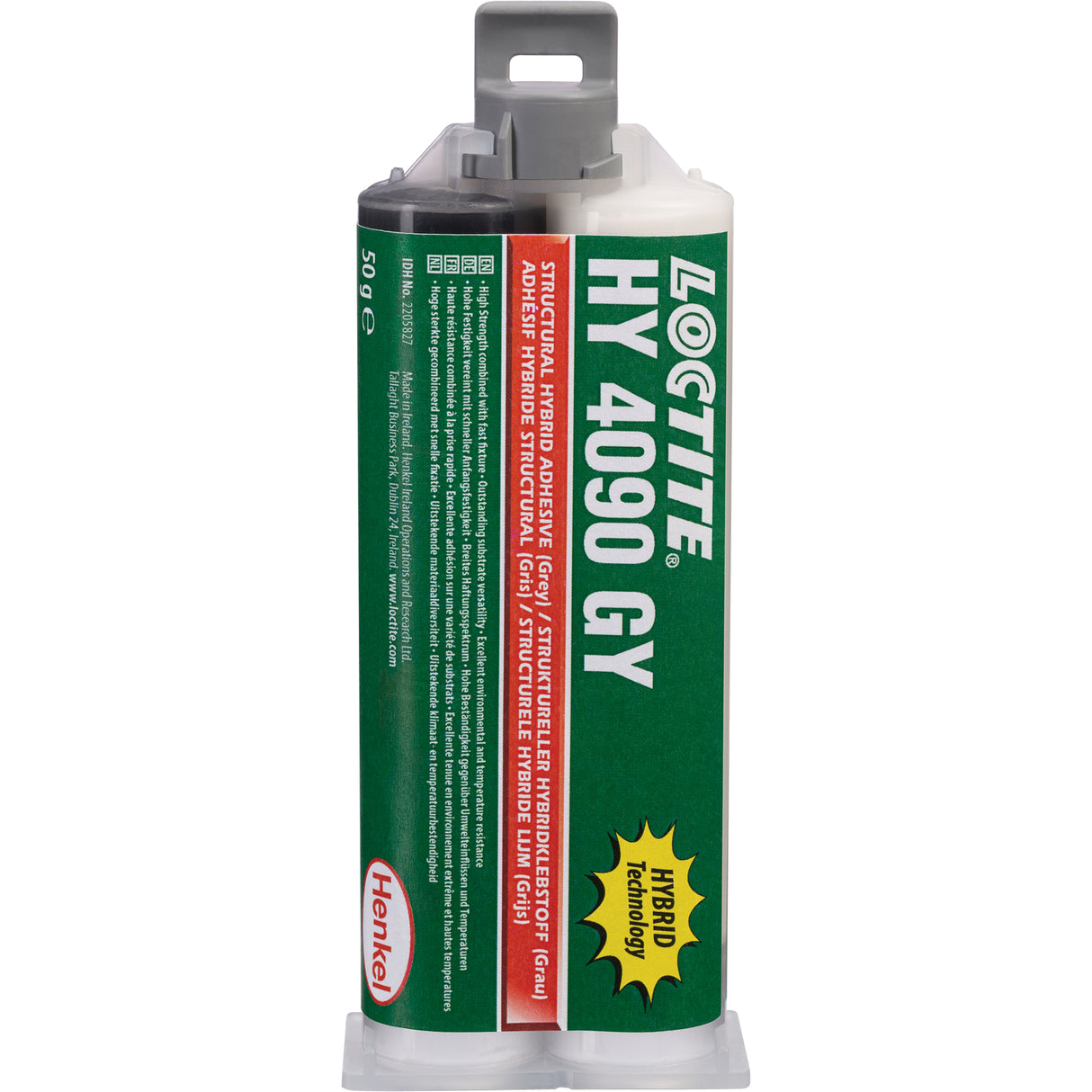 HY 4090 GY™ Structural Repair Hybrid Adhesive, Two-Part, Dual Cartridge, 50 g, Grey