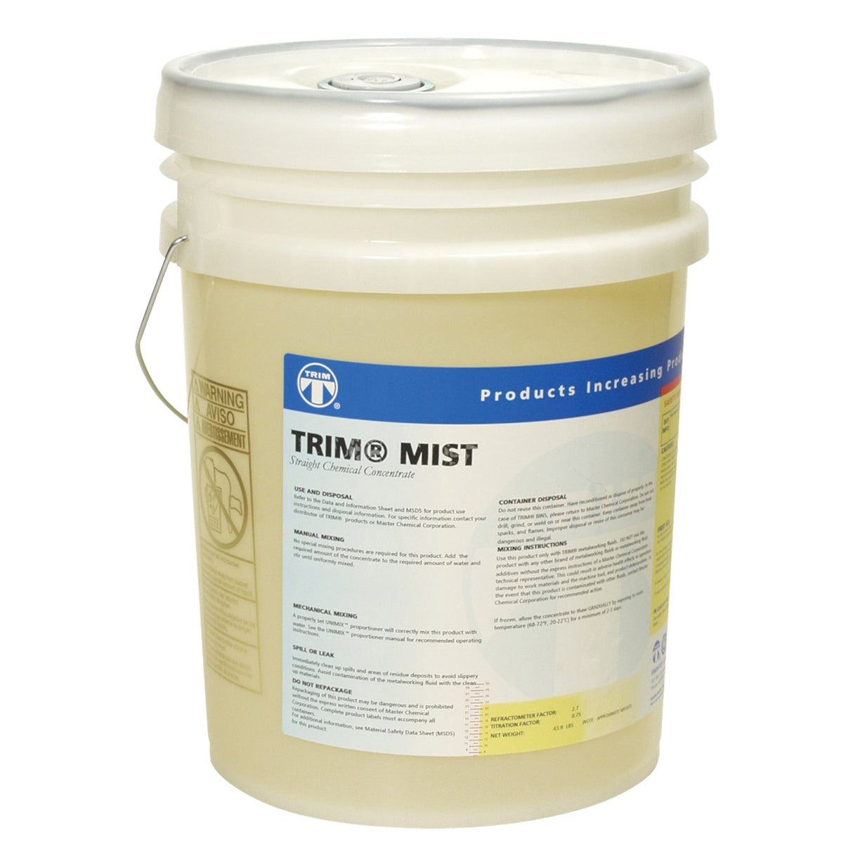 TRIM® MIST Synthetic Misting Coolant, Pail