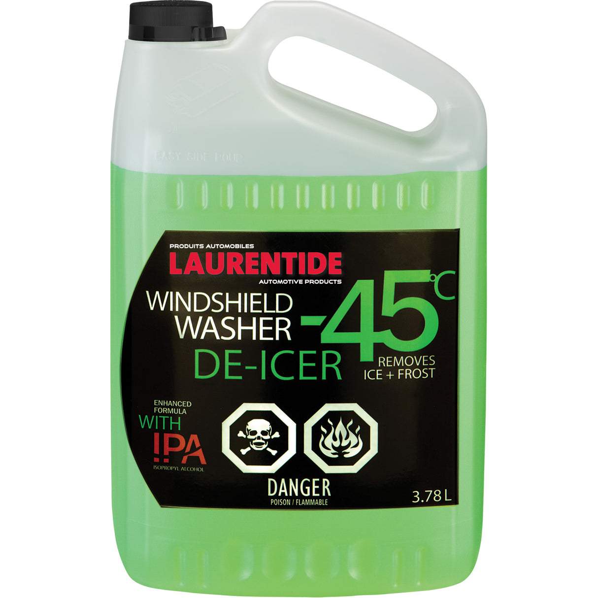 Laurentide Windshield Washer & De-Icer, Jug, 3.78 L