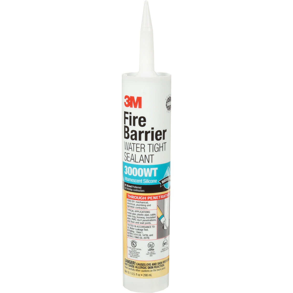 Fire Barrier Sealant 3000 WT, 10.1 oz., Cartridge, Grey