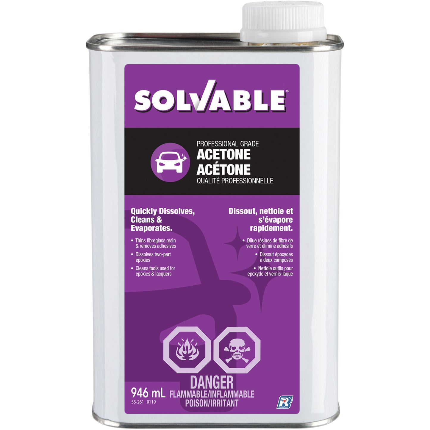 Liquid Acetone, 946 ml