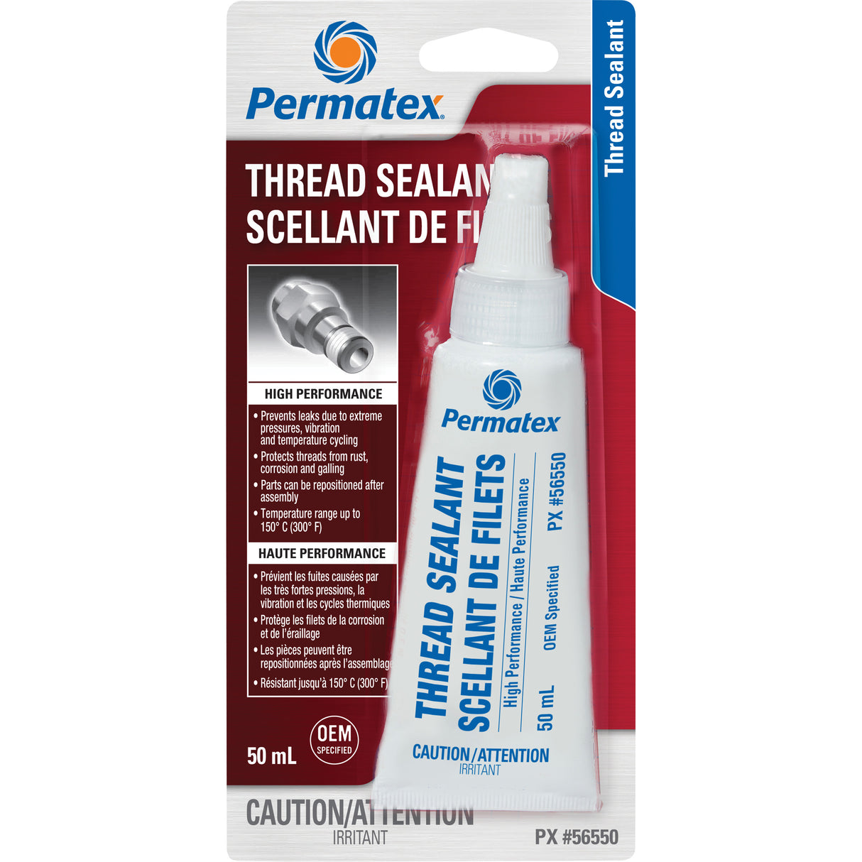 High Performance Thread Sealant, Tube, 50 ml, -54° C - 149° C/-65° F - 300° F